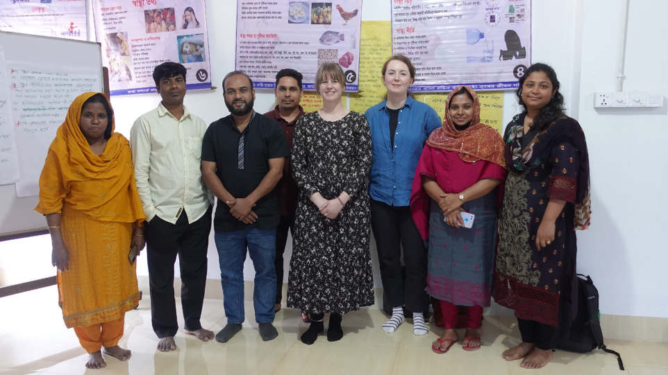 The GoodWeave team meeting with local partner, Awaj Foundation, in Dhaka, Bangladesh. Photo credit: GoodWeave International