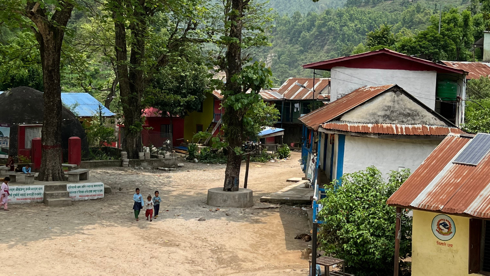 A village in Nepal where GoodWeave, with support from Walk Free, is conducting research to understand how climate events increase vulnerability to child and forced labor.